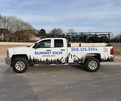 Summit View Landscape branded work truck